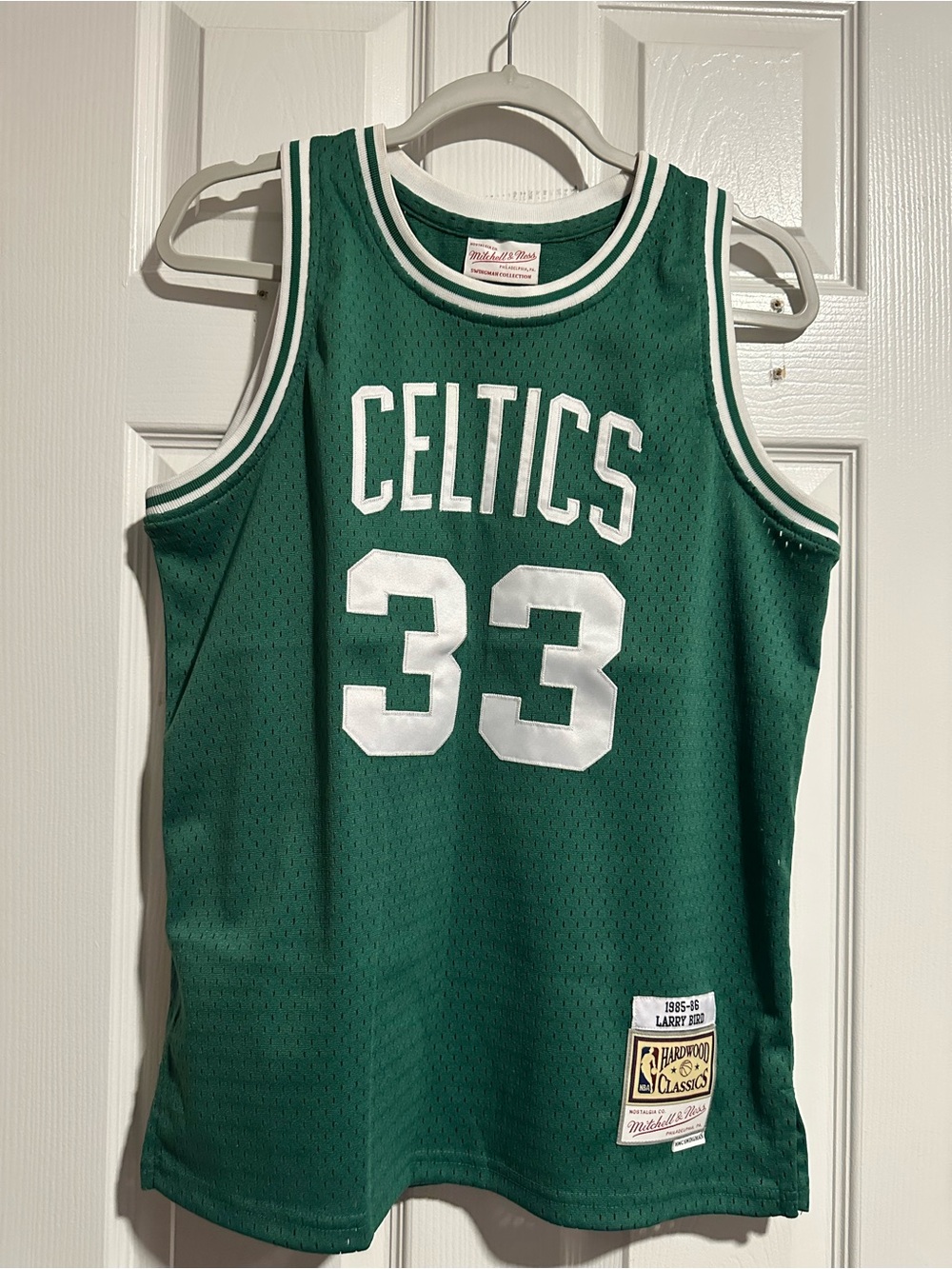 Mitchell & Ness Swingman Collection Boston Celtics Green Larry Bird #33 Jersey